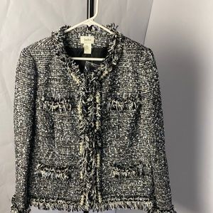 Boucle jacket embellished size XL Neiman Marcus